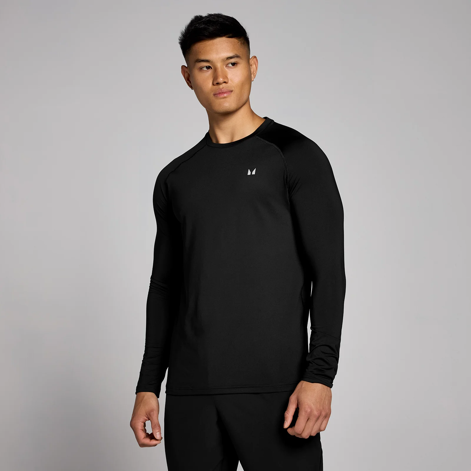 Tricou cu mânecă lungă MP Training pentru bărbați - Negru - XL Imagine 1