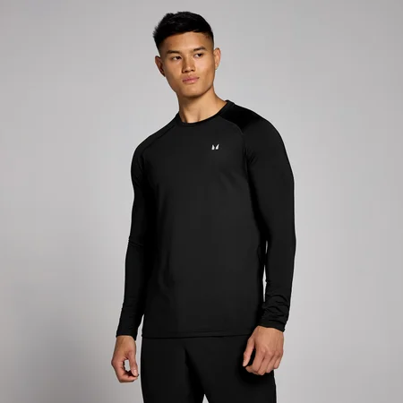 Tricou cu mânecă lungă MP Training pentru bărbați - Negru
