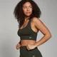 Bustieră sport MP Shape Seamless pentru femei - Forest Green