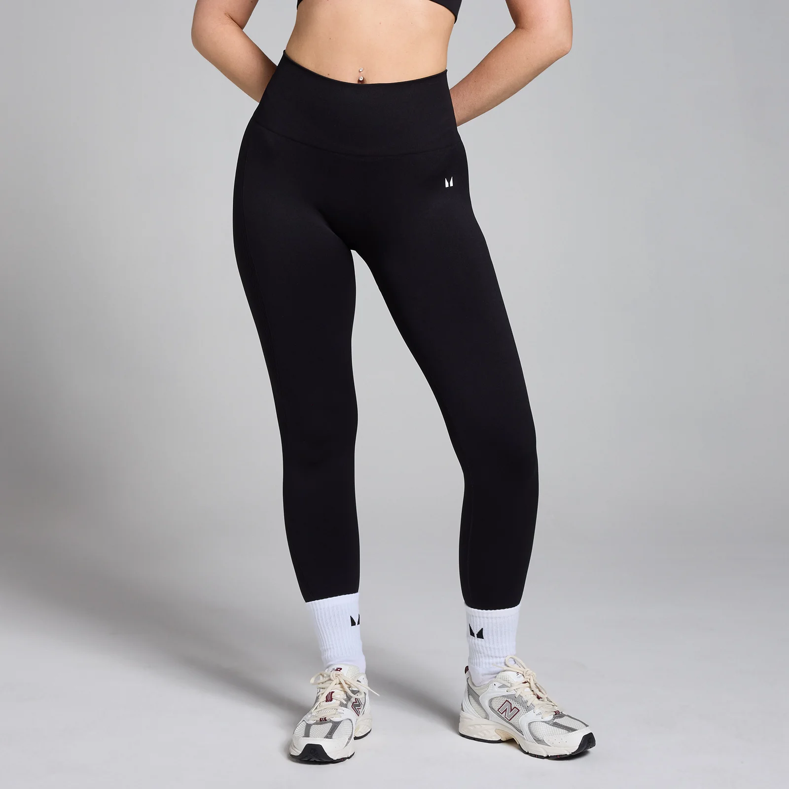 Colanți MP Shape Seamless pentru femei - Negru - XXS Imagine 1