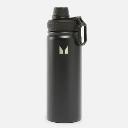 Sticlă de apă metalică medie - Negru