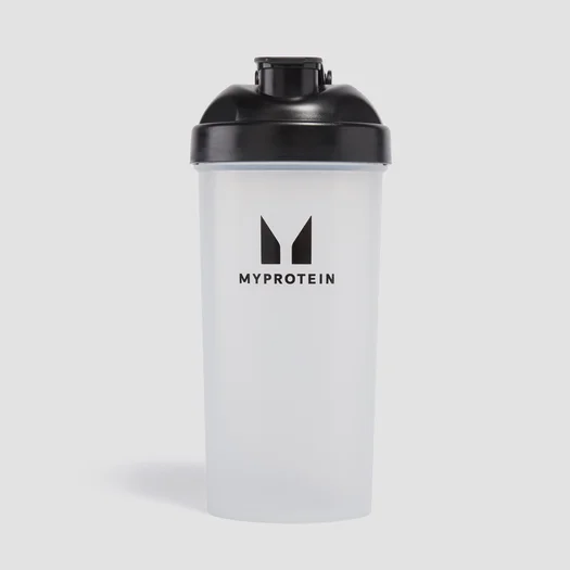 Shaker din plastic Myprotein - Transparent/Negru