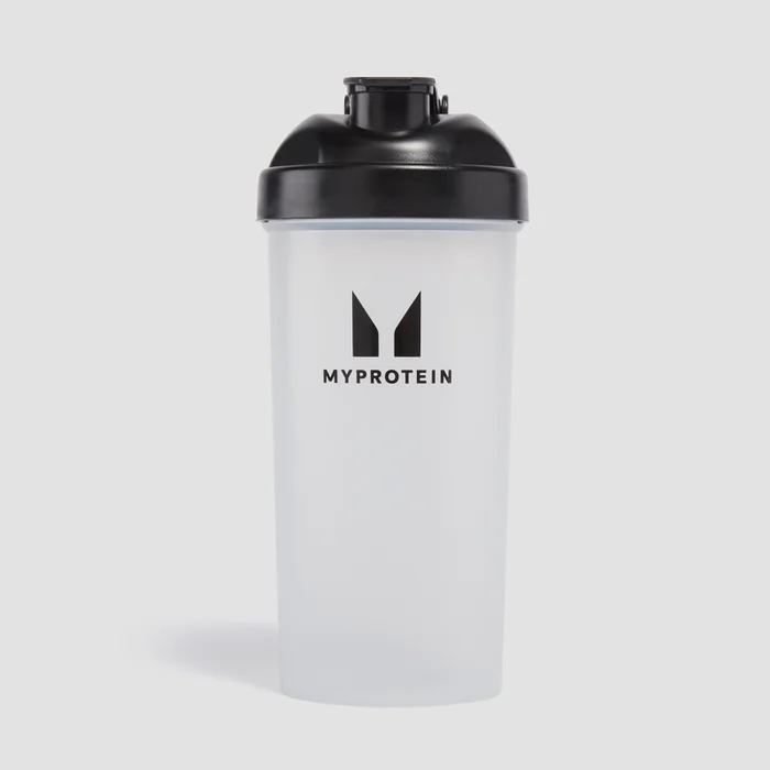 Shaker din plastic Myprotein - Transparent/Negru