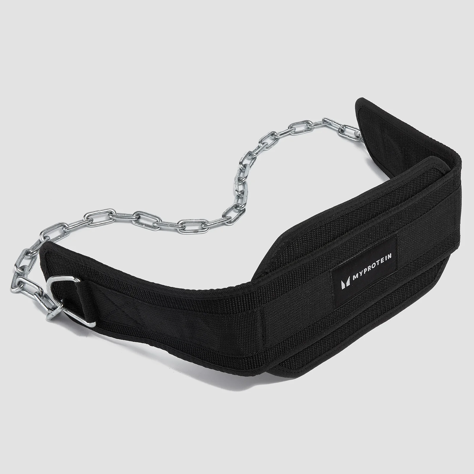 Centură pentru flotări la paralele din nailon Myprotein - Negru Imagine 1