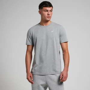 Tricou cu mânecă scurtă MP Rest Day pentru bărbați - Grey Marl - Size S