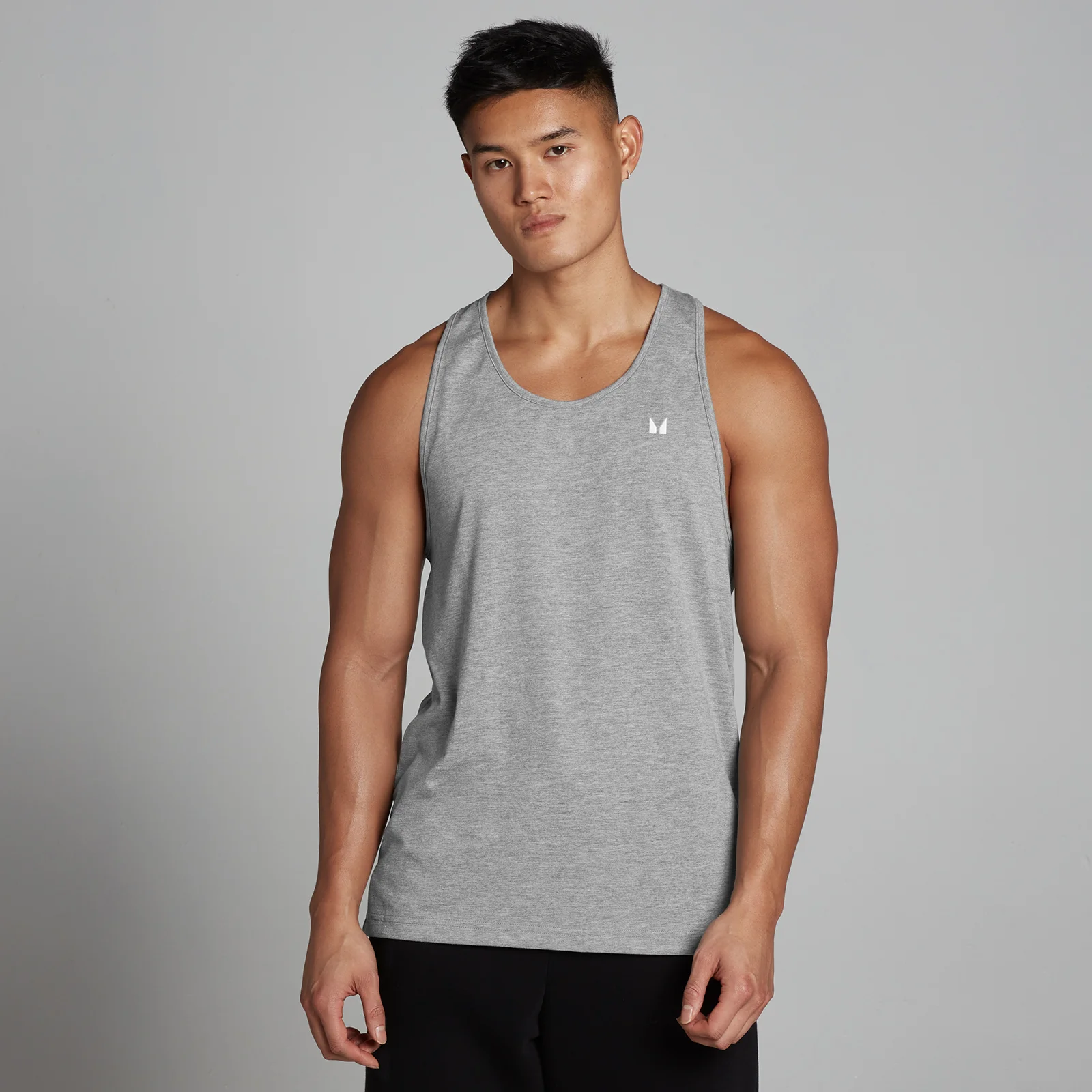 Maiou stringer MP Rest Day pentru bărbați - Grey Marl - M Imagine 1