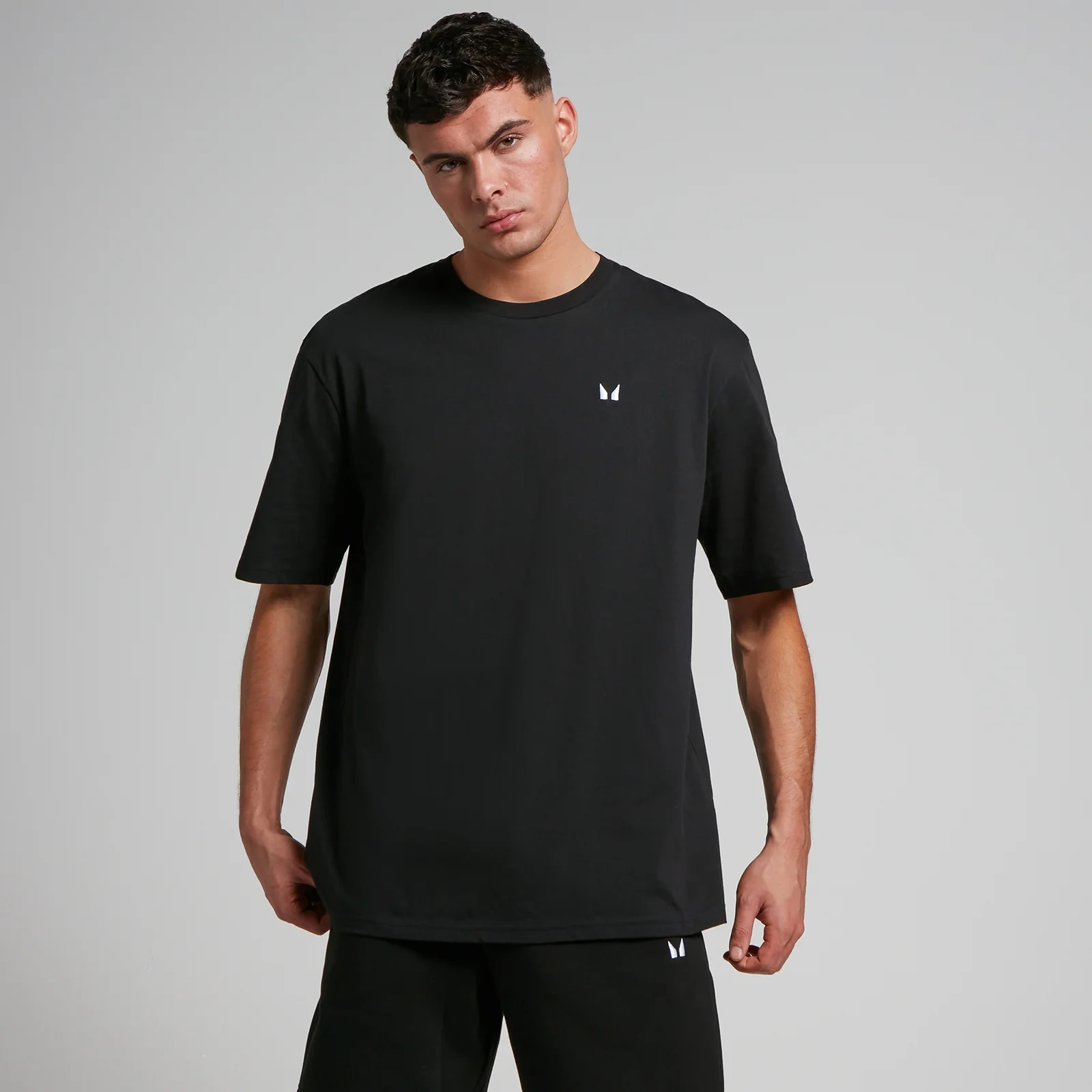 Tricou supradimensionat MP Rest Day pentru bărbați - Negru - XXS Imagine 1