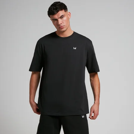 Tricou supradimensionat MP Rest Day pentru bărbați - Negru