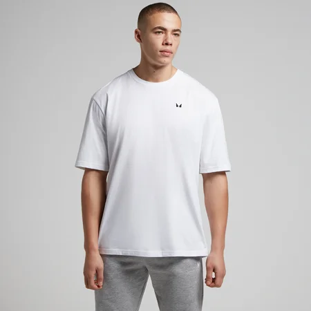 Tricou supradimensionat MP Rest Day pentru bărbați - Alb