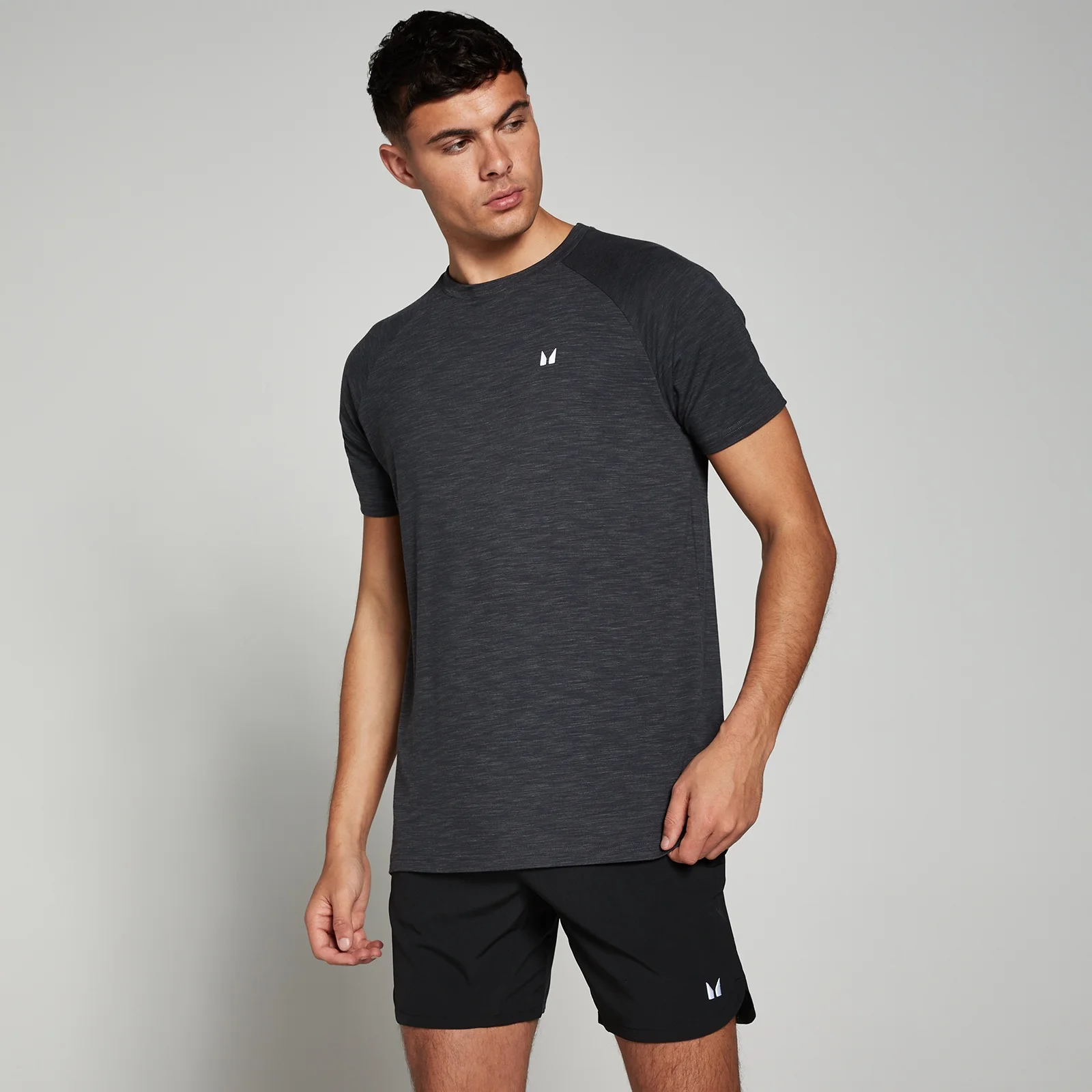Tricou cu mânecă scurtă MP Performance pentru bărbați - Black Marl - XS Imagine 1