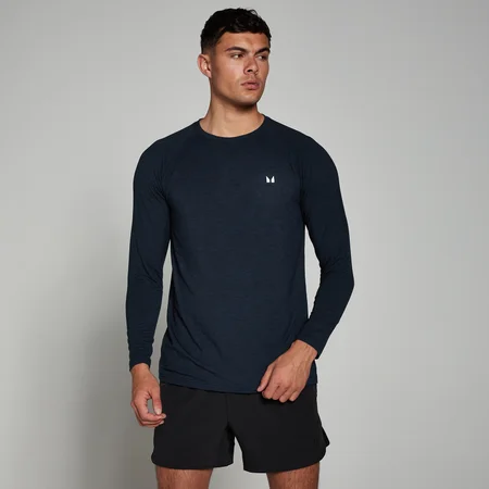 Tricou cu mânecă lungă MP Performance pentru bărbați - Navy Marl