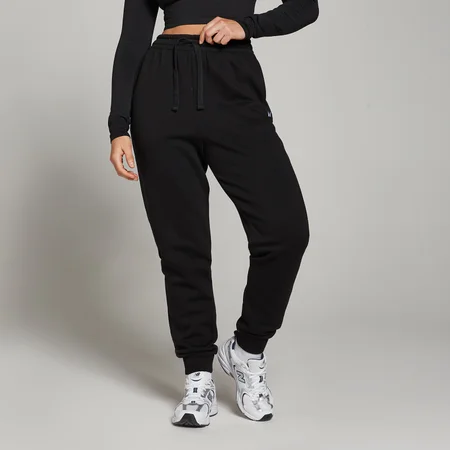 Pantaloni tip jogger croială obișnuită MP Basics pentru femei - Negru