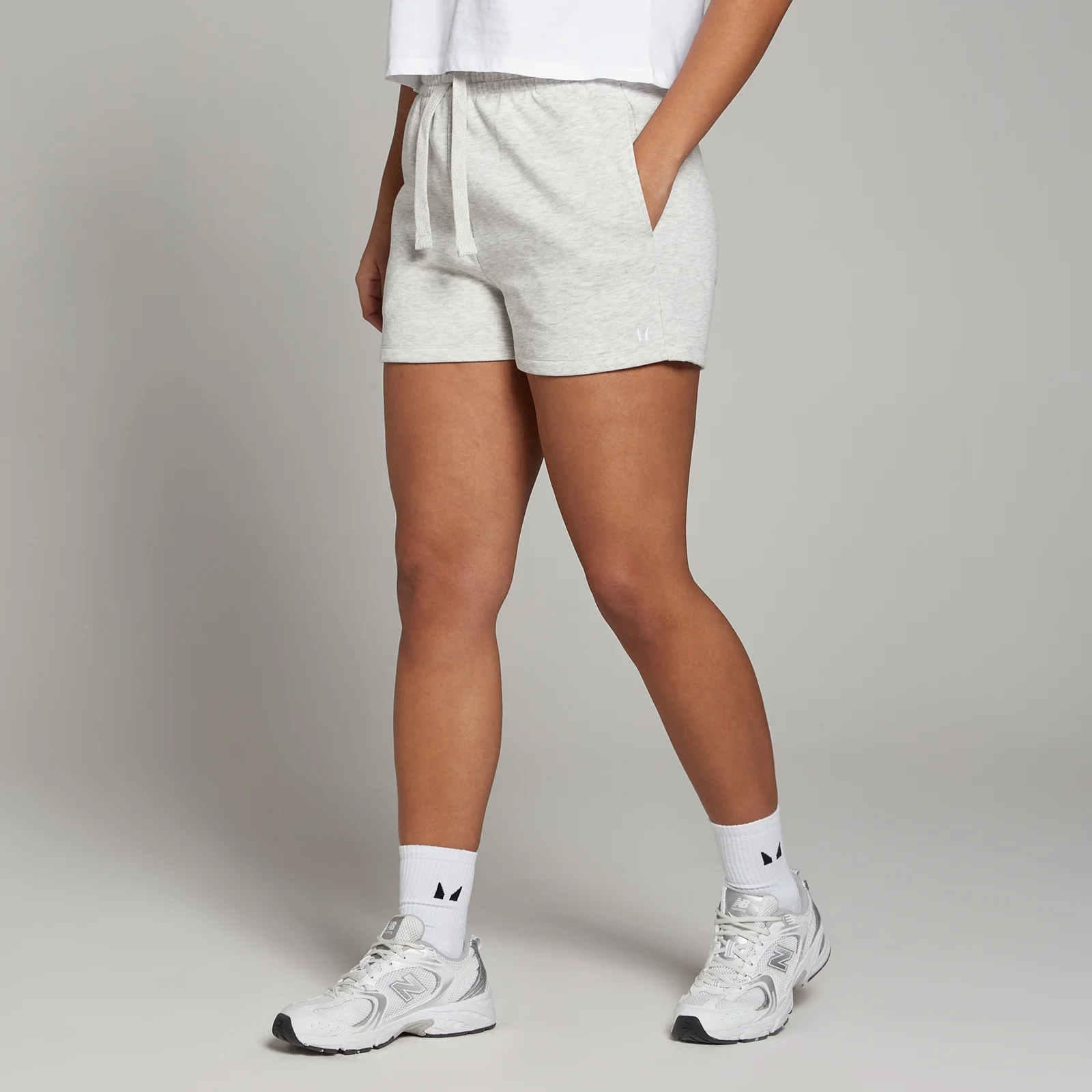 Pantaloni scurți MP Basics pentru femei - Light Grey Marl - XS Imagine 1