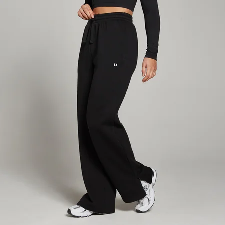 Pantaloni tip jogger croială dreaptă MP Basics pentru femei - Negru