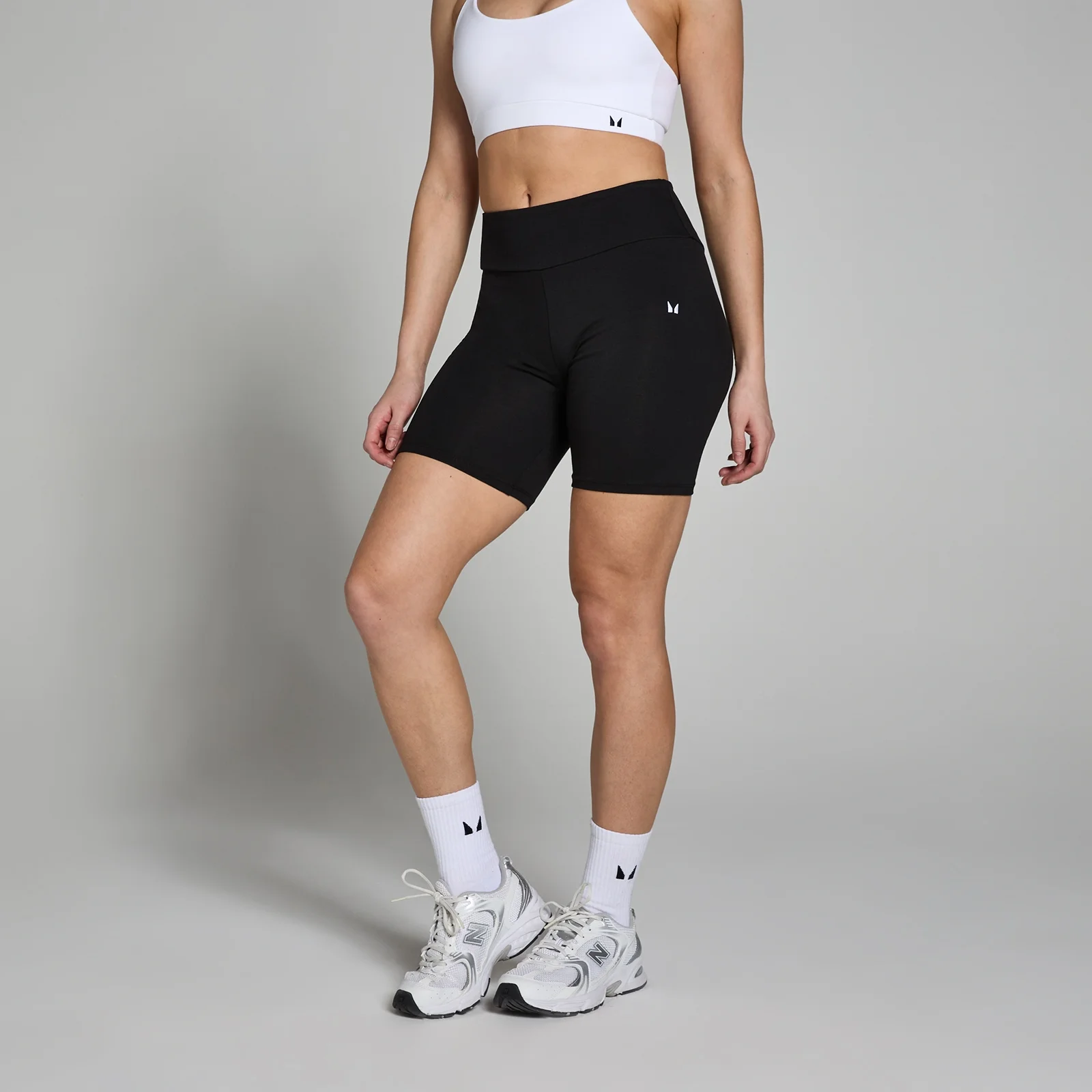Pantaloni scurți de ciclism MP Basics pentru femei - Negru - XL Imagine 1