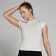 Tricou mulat cu mânecă scurtă MP Basics pentru femei - Light Grey Marl