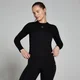 Tricou mulat cu mânecă lungă MP Basics pentru femei - Negru
