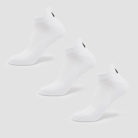 Șosete de antrenament unisex MP (pachet de 3) - Alb