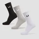 Șosete clasice unisex MP (pachet de 3) - Alb/Negru/Grey Marl