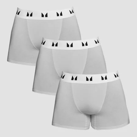 Boxeri MP pentru bărbați (pachet de 3) Grey Marl/Alb