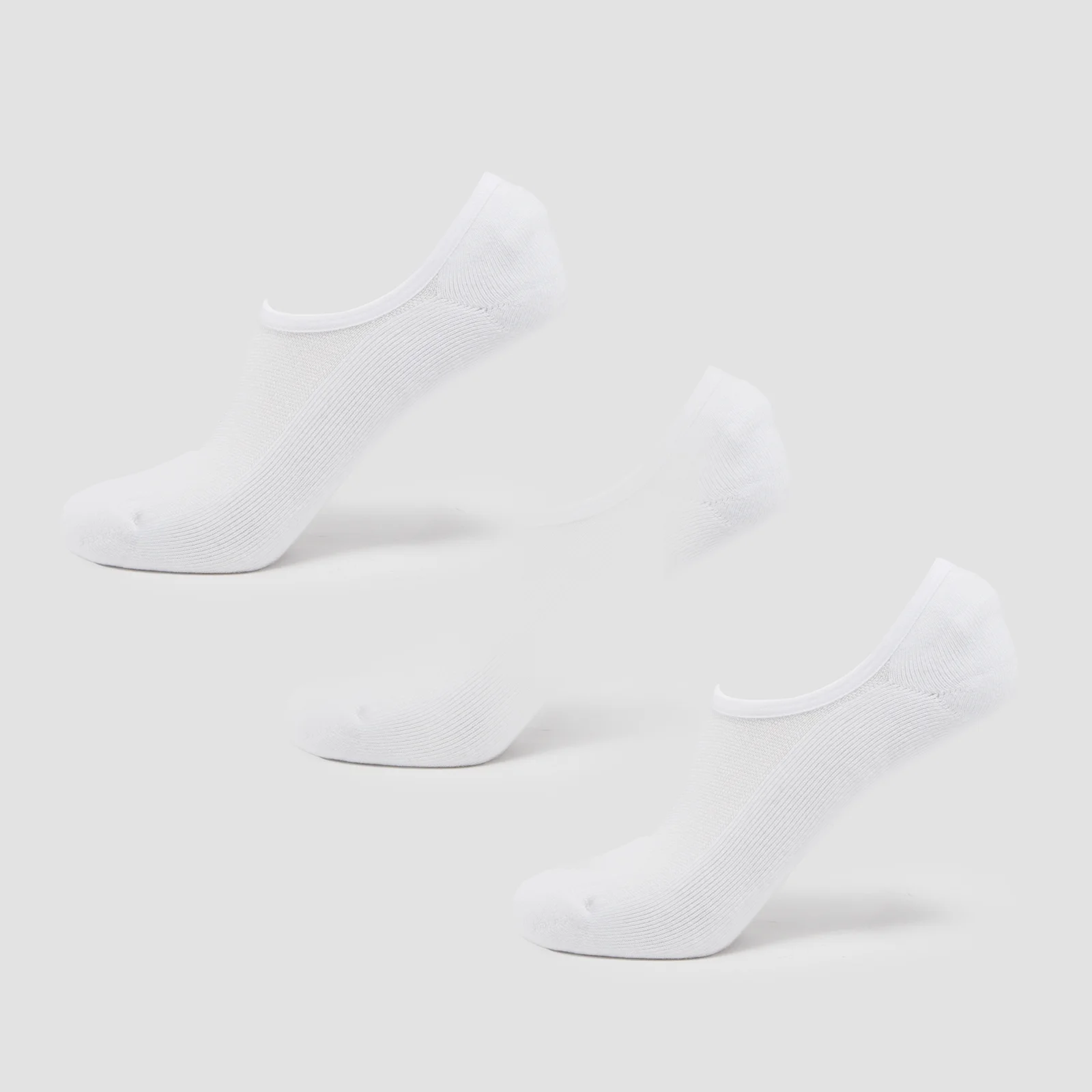 MP Unisex Invisible Socks (3 Pack) - White - UK 6-8 Imagine 1