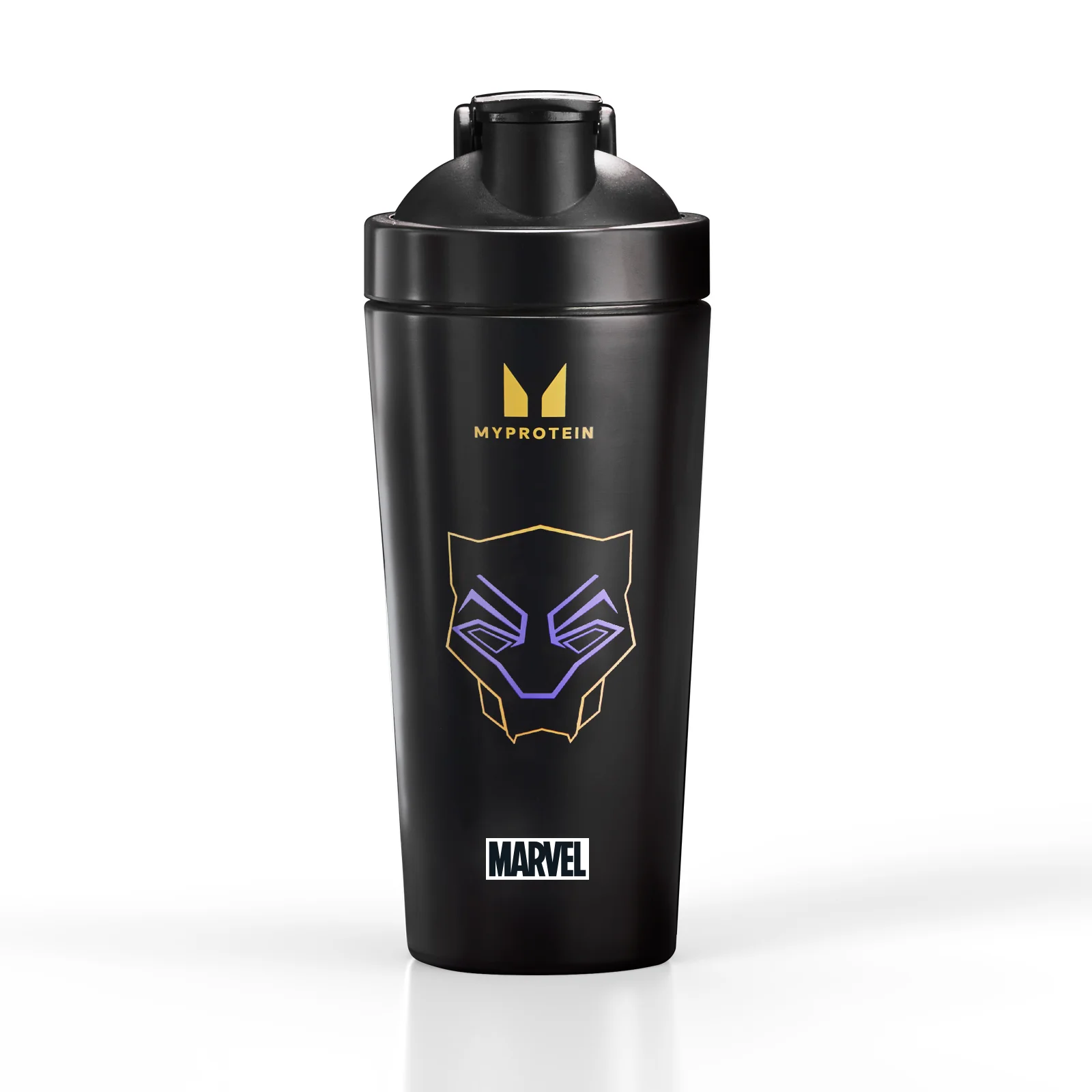 Shaker Myprotein Black Panther din metal reciclat - Negru Imagine 1