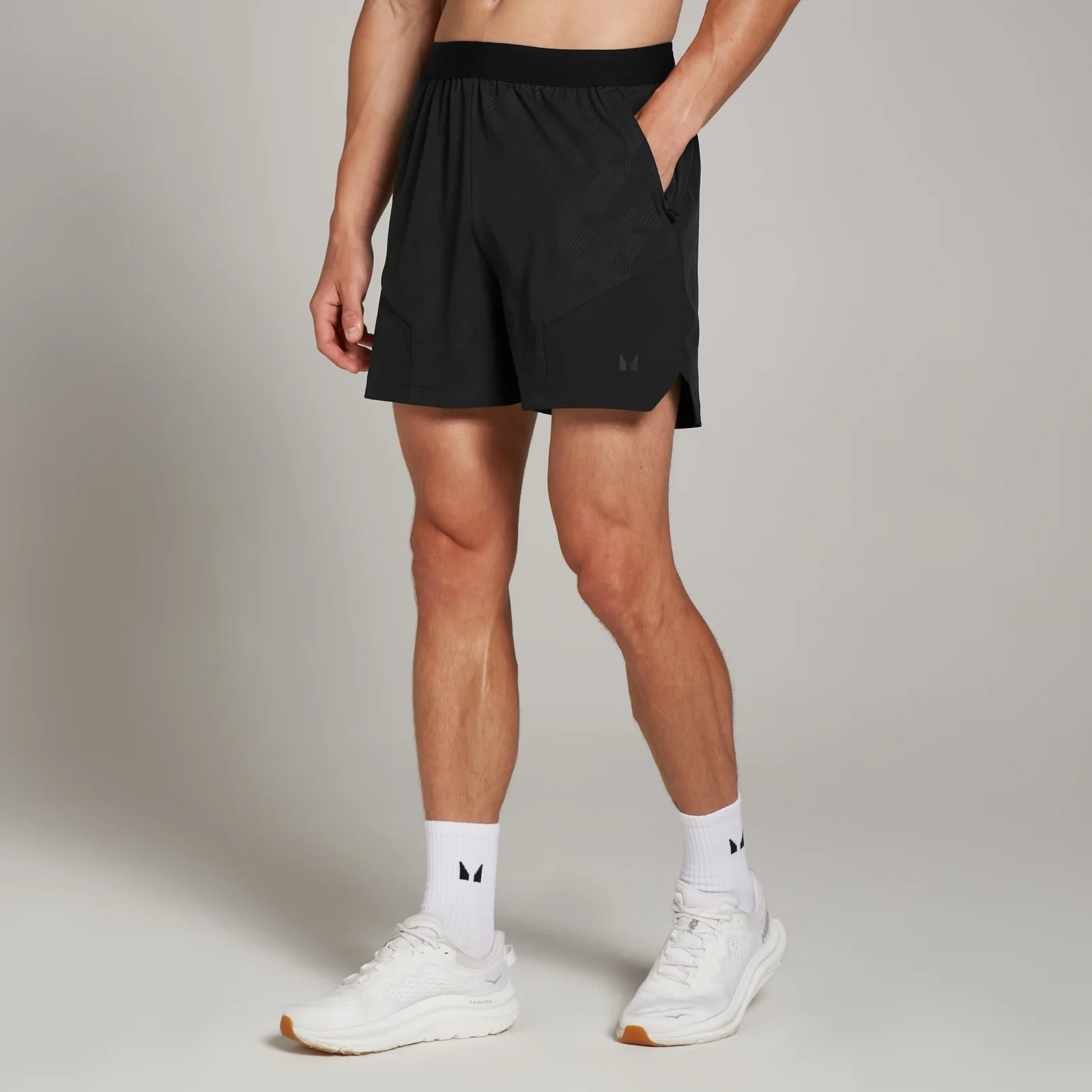 Pantaloni scurți în relief MP Tempo Training pentru bărbați - Negru - XS Imagine 1