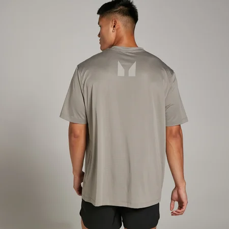 Tricou din plasă cu croială supradimensionată MP Tempo Training pentru bărbați - Clay