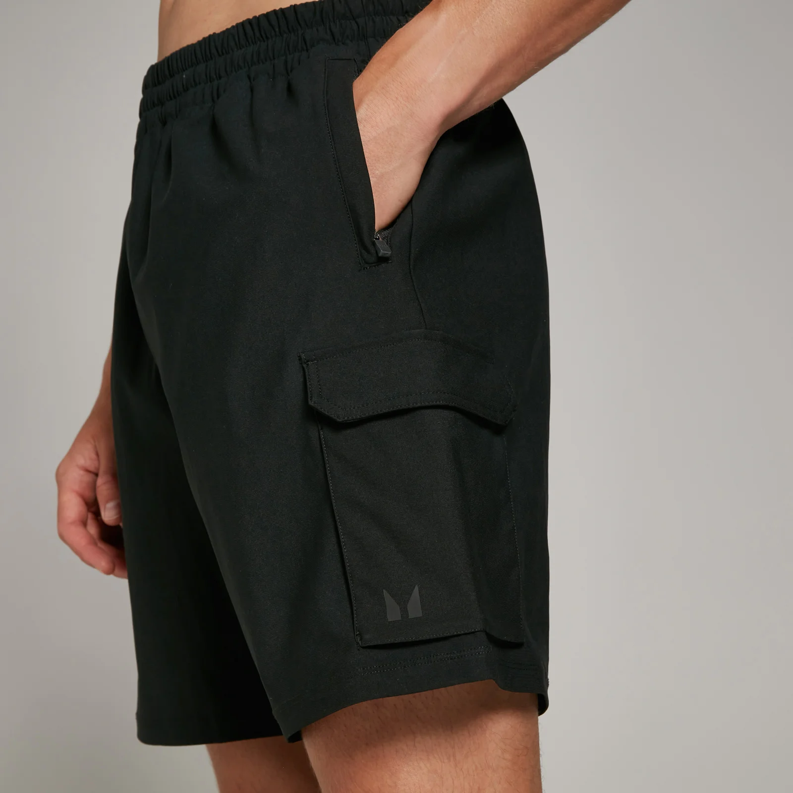 Pantaloni scurți țesuți MP Tempo Cargo pentru bărbați - Negru - XS Imagine 1