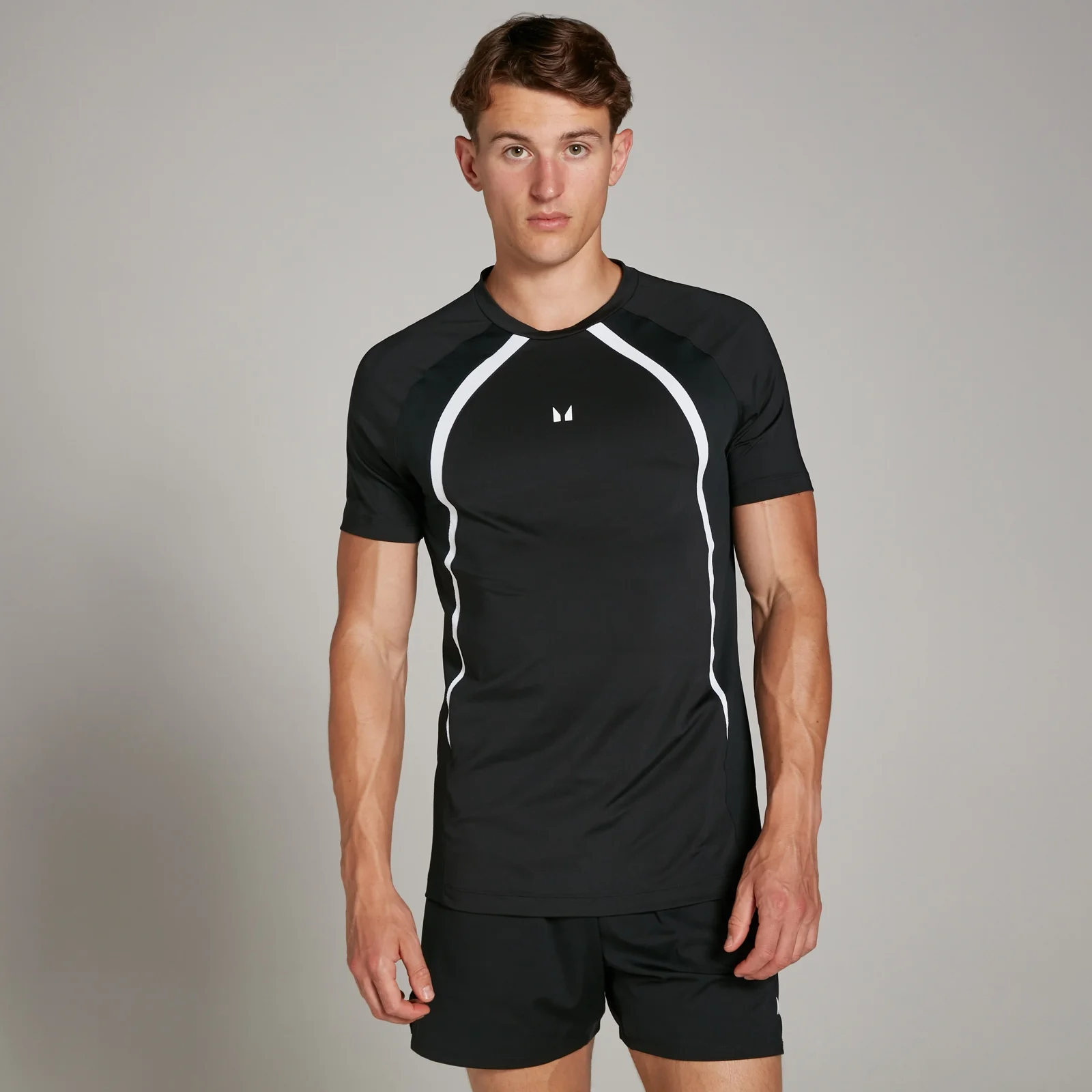 Tricou MP Bărbați Tempo Panel - Negru - M Imagine 1