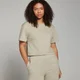 Tricou drept decupat MP Basic pentru femei - Fog