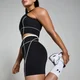 Pantaloni scurți de ciclism cu textură în contrast MP Tempo - Negru