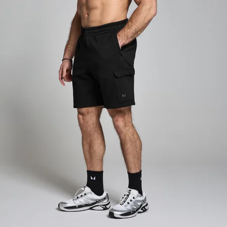 Pantaloni scurți de trening MP Cargo pentru bărbați - Negru