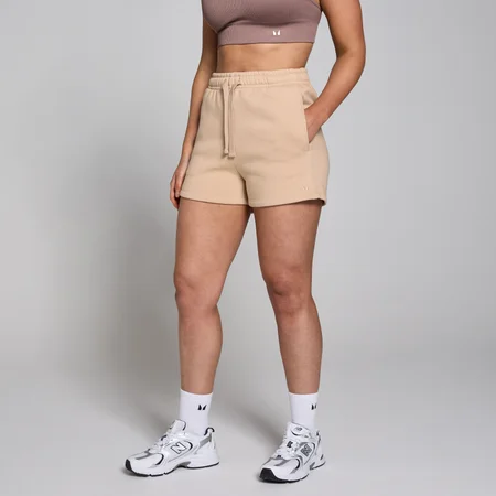 Pantaloni de trening scurți MP Tempo pentru femei - Crem