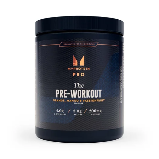 THE Pre-Workout - 30servings - Portocale, Mango și Fructul pasiunii