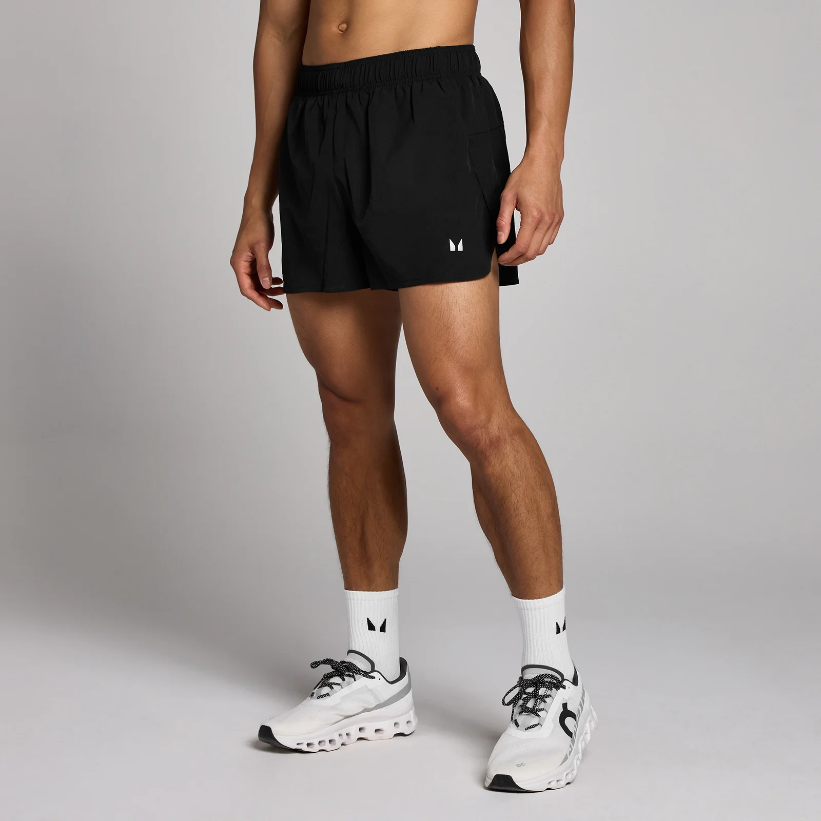 Pantaloni scurți cu cusătură de 8 cm MP Training pentru bărbați - Negru - L Imagine 1