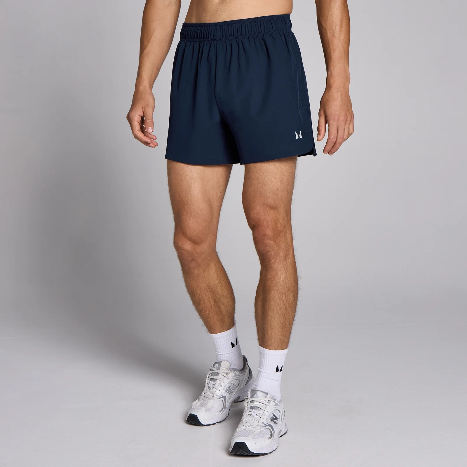 Pantaloni scurți țesuți cu cusătură interioară de 13cm MP Training pentru bărbați - Bleumarin - M Imagine 1