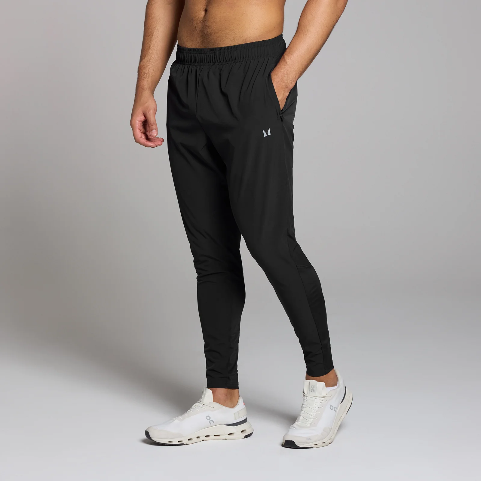 Pantaloni tip jogger țesuți MP Training pentru bărbați - Negru - L Imagine 1