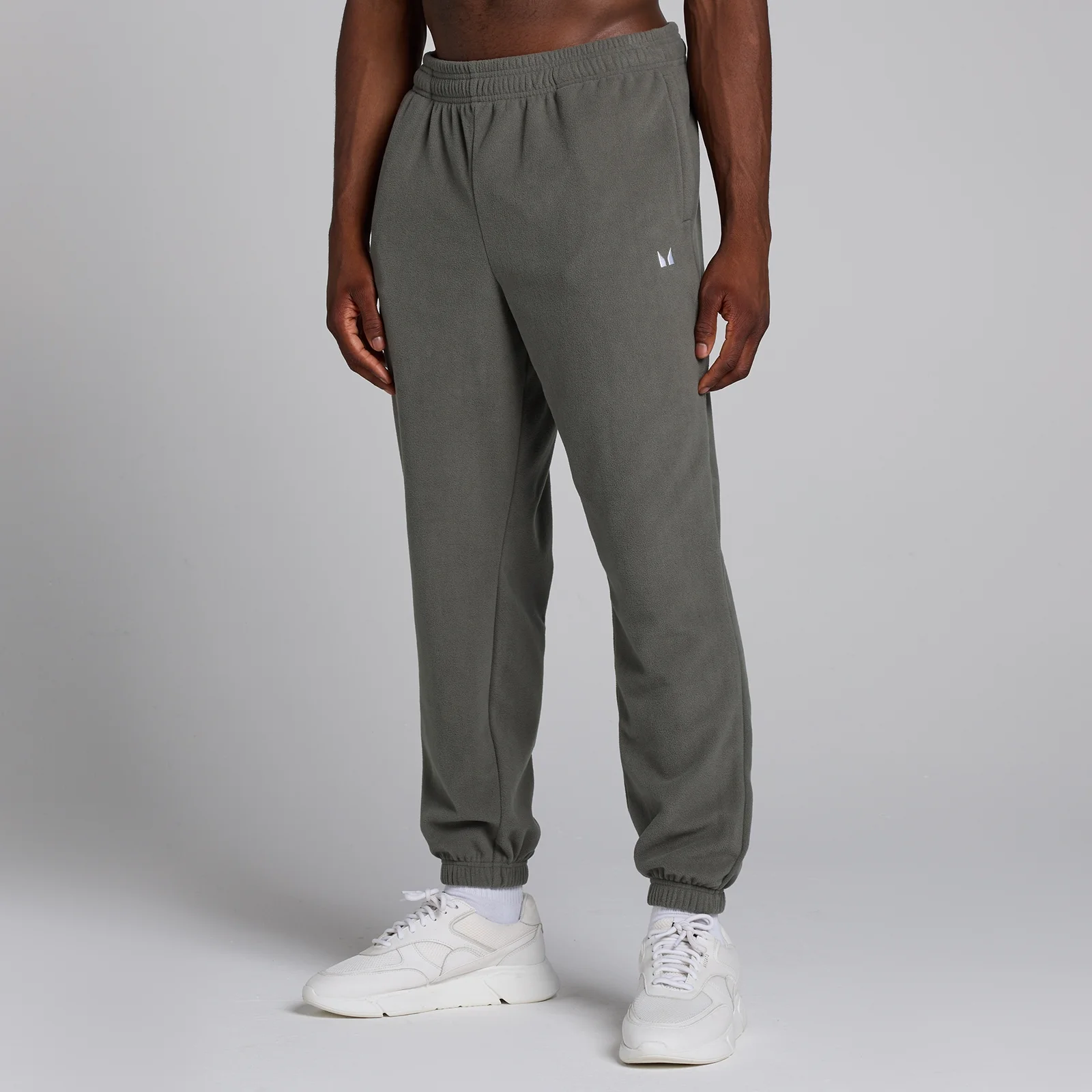 Pantaloni tip jogger MP Fleece pentru bărbați - Gun Metal - XS Imagine 1