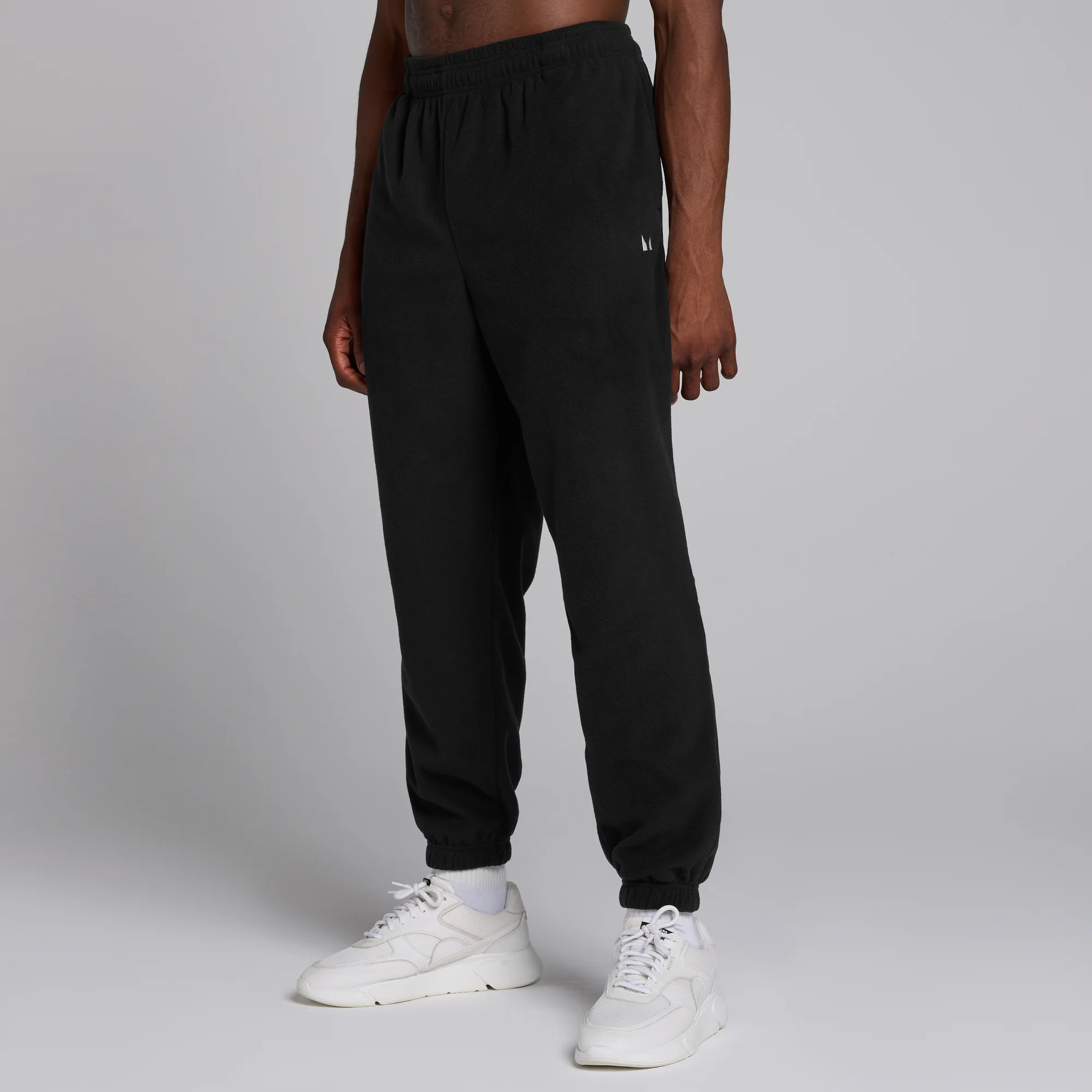 Pantaloni tip jogger MP Fleece pentru bărbați - Negru - L Imagine 1
