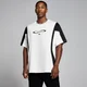 Tricou cu croială supradimensionată în contrast MP Tempo Retro pentru bărbați - Alb