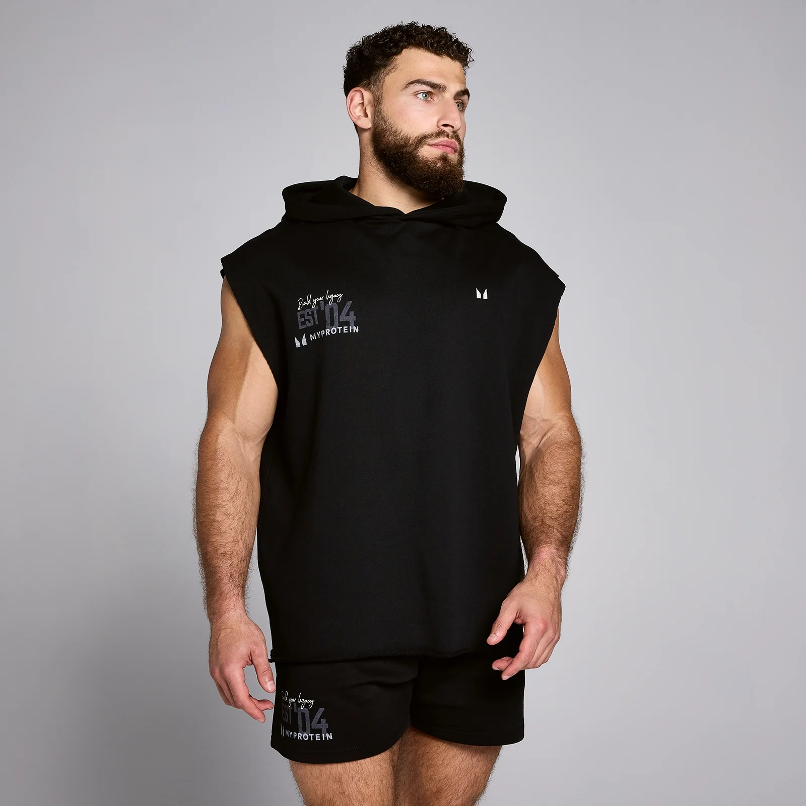 Maiou cu glugă MP Origin Graphic pentru bărbați - Negru - XL Imagine 1