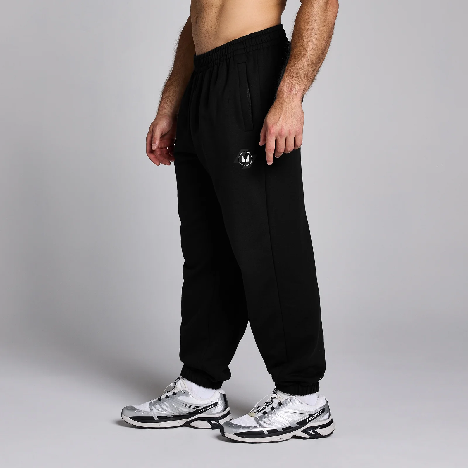 Pantaloni tip jogger croială supradimensionată MP Tempo pentru bărbați - Negru - XS Imagine 1