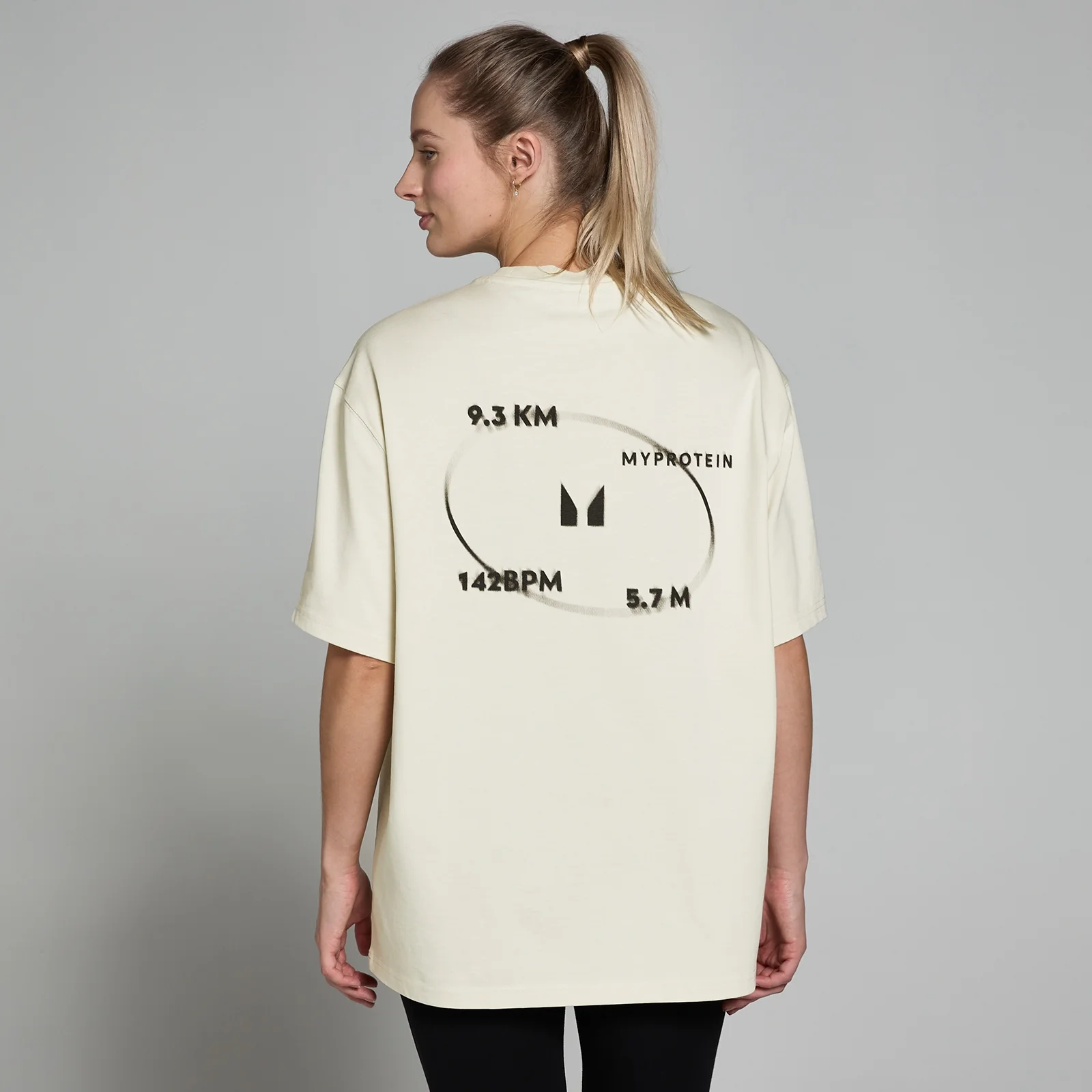 Tricou MP Tracking Graphic pentru femei - Natural - S-M Imagine 1