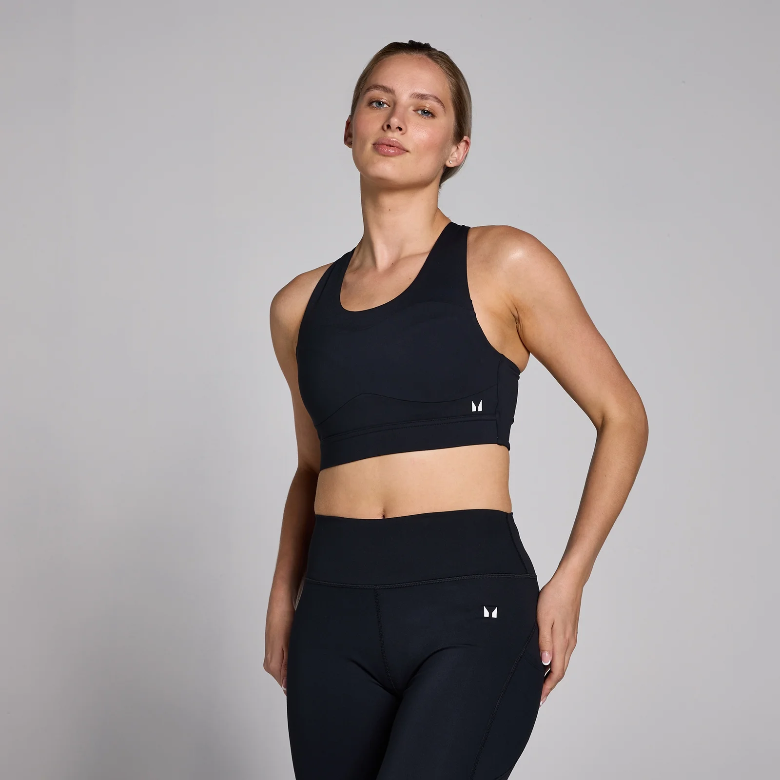 Bustieră sport cu susținere ridicată MP Power pentru femei - Negru - S Imagine 1