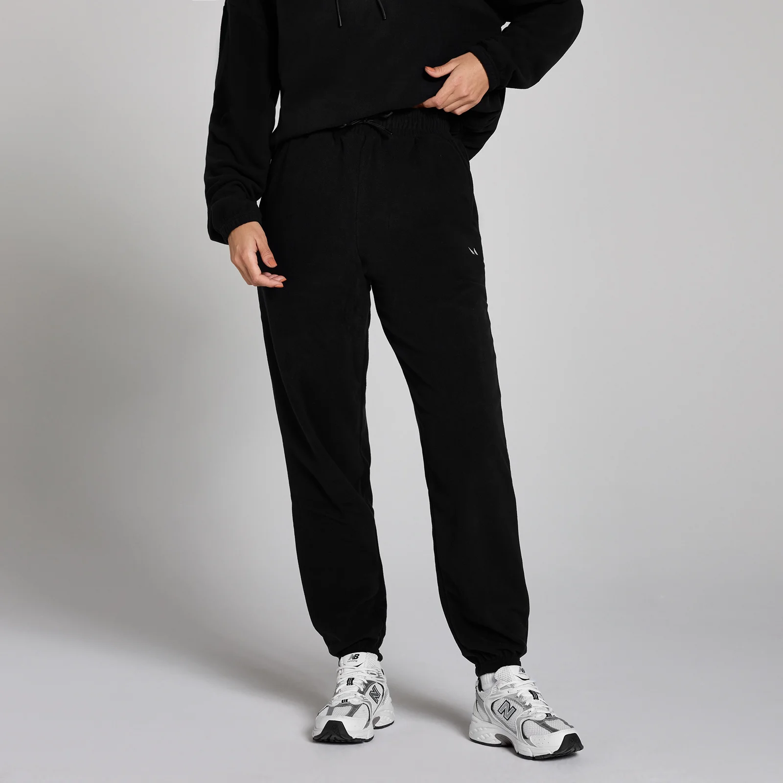 Pantaloni tip jogger MP Fleece pentru femei - Negru - S Imagine 1