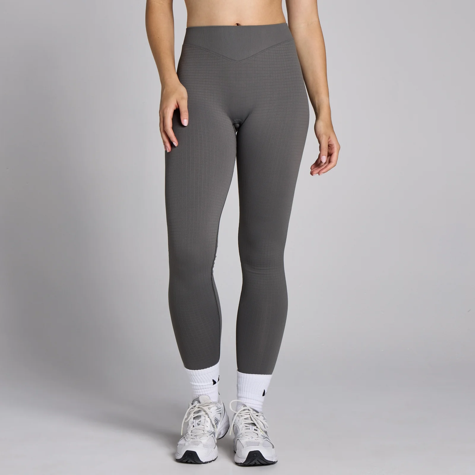 Colanți MP Lifestyle Waffle Seamless pentru femei - Gunmetal - XS Imagine 1