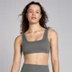 Bustieră MP Lifestyle Waffle Seamless pentru femei - Gunmetal