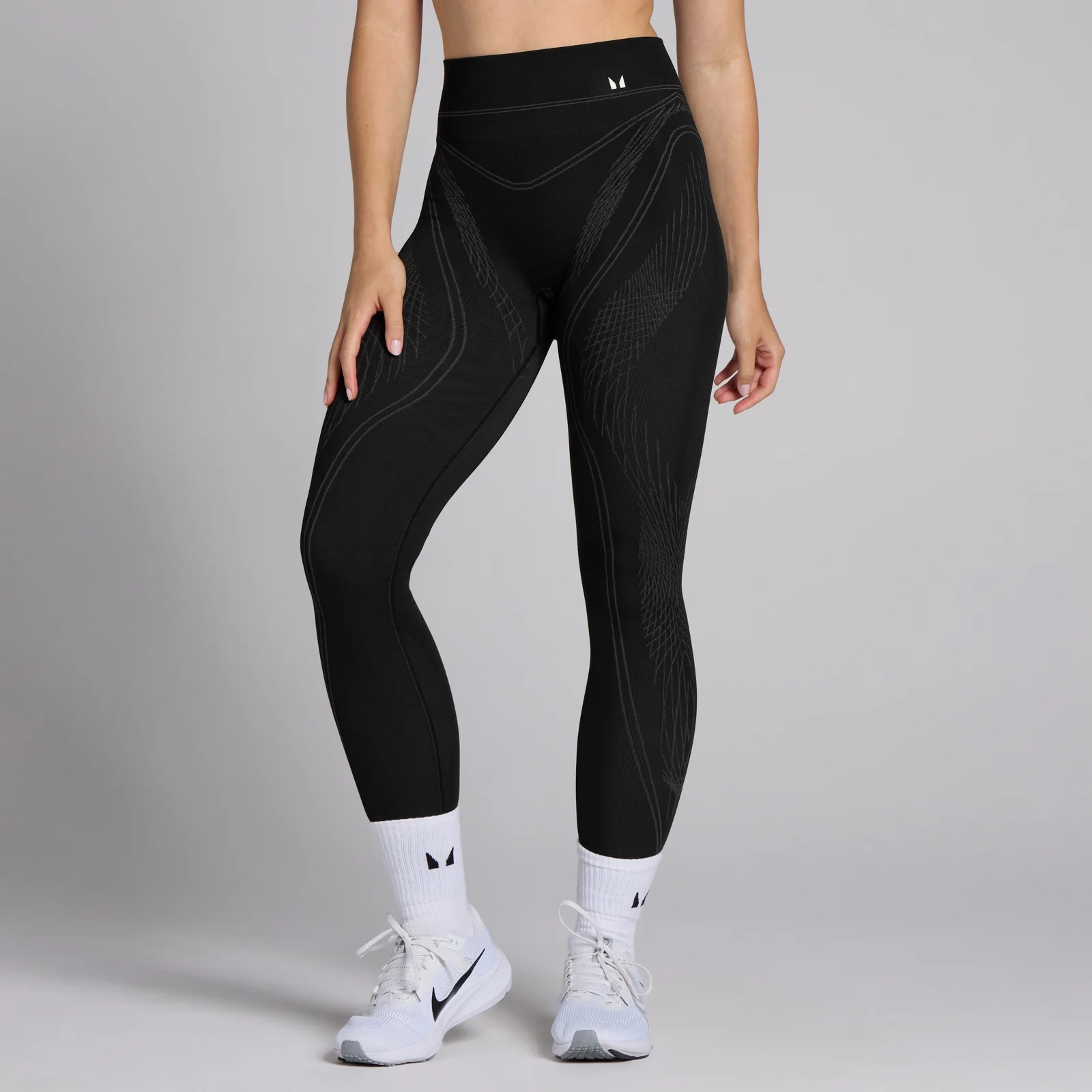 Colanți MP Tempo Seamless Linear pentru femei - Negru - XS Imagine 1