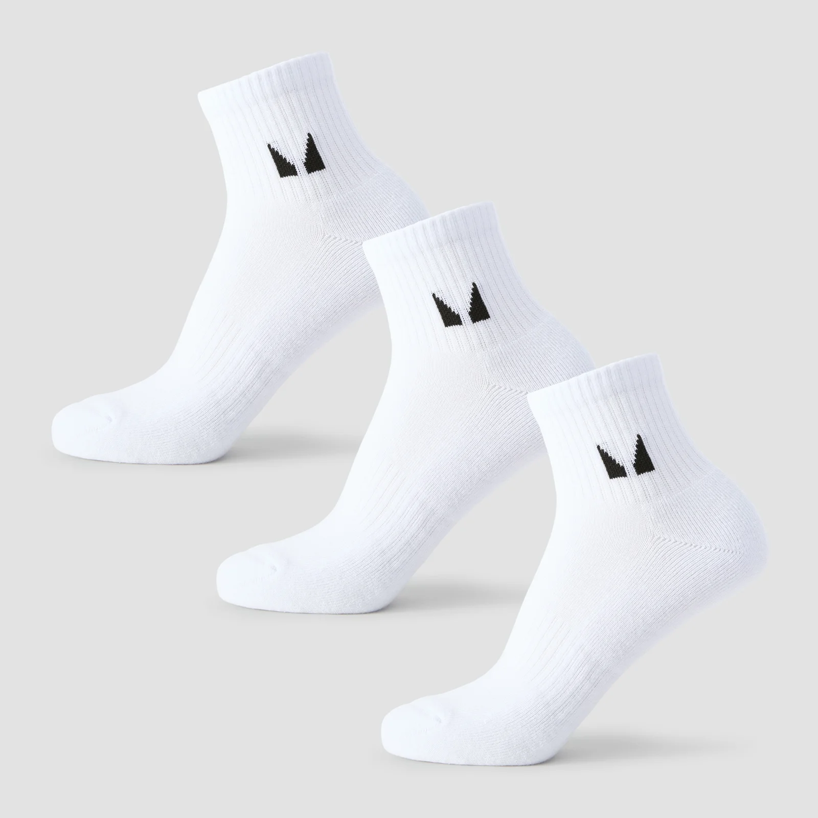 MP Unisex Ankle Socks (3 Pack) - White - UK 2-5 Imagine 1